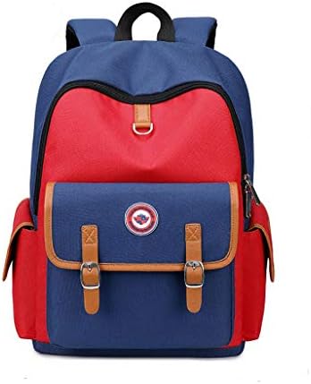 School Backpack for Boys 6-12 Years Old, Durable Waterproof Laptop Bag Lightweight Academy Bag, Travel and Leisure Bag (Color : RED)