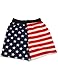 Fun Boxers - Mens American Flag Boxer Shorts, Red, White, Blue 31344-Large
