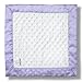 SwaddleDesigns Baby Lovie, Small Security Blanket, Plush Dots with Satin Trim, Lavender