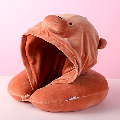 MINISO Travel Pillow 100 Inflatable Memory Foam Neck Pillow with