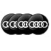 4PCS 56MM 2.22 inches Auto Car Styling Accessories Emblem Badge Decal Sticker Wheel Hub Caps Centre Cover fit for Audi