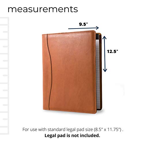 Personalized Leather Padfolio Legal Pad Folio Organizer Customized