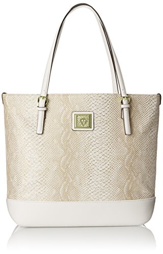 Anne Klein Perfect Tote Large Shoulder Bag, Almond Gold, One Size