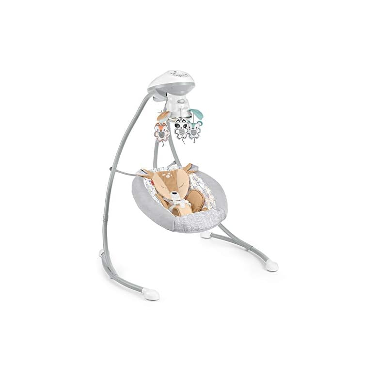 Fisher-Price Fawn Meadows Swing, dual motion baby swing with music, sounds, and motorized mobile [Amazon Exclusive]