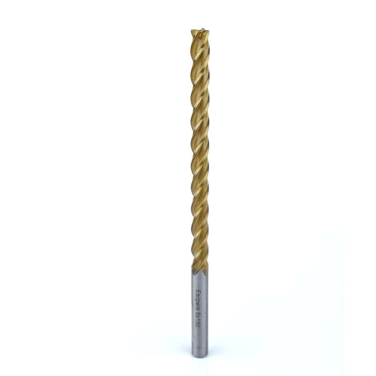 Escpere EVA EPS Styrofoam CNC Router Cutter for Cutting Long, HSS Spiral Long Endmills CNC Foam Milling Bit 2D / 3D D8x100x150 4F Flat — image 1