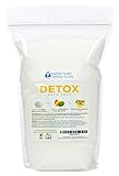 Detox Bath Salt 3 Pounds (48 Ounces) - Epsom Salt Bath Soak With Ginger & Lemon Essential Oil Plus Vitamin C - All Natural No Perfumes No Dyes - Detoxify & Revitalize Your Body & Mind Naturally