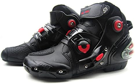 Men's Motorcycle Riding Boots - Waterproof (Black, Size 10)