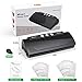 Vacuum Sealer, Automatic Food Vacuum Sealer Machine for Food Preservation, Multifunction Vacuum Sealing System with 10 Seal Bags and 1 Cutter, Dry and Moist Modes Compact | ETL & UL Safety Certified Black