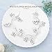 Barogirl Bride Wedding Headband Crystal Flower Headpiece Silver Bridal Hair Accessories for Women
