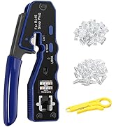 RJ45 Crimpzange Proster Netzwerkkabelzange Stecker Netzwerk Werkzeug für RJ45 Cat6 Cat5 Cat5e mit...