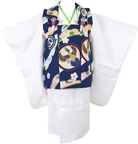 Amazon 七五三 3歳 男の子 着物 被布コート セットsoh 紺 白 着物 浴衣 甚平 通販