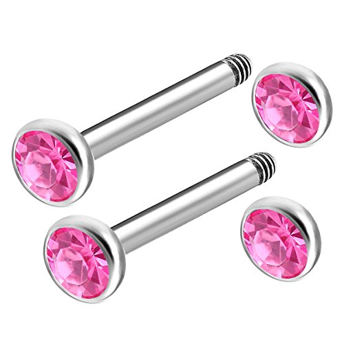 2pcs 16g 5/16 barbell ear cartilage tragus forward heli…