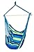 SueSport Blue Hanging Rope Hammock Chair Porch Swing Seat Sky Chair with cushions for Any Indoor or Outdoor Spaces- Max. 265 Lbs -2 Seat Cushions Included