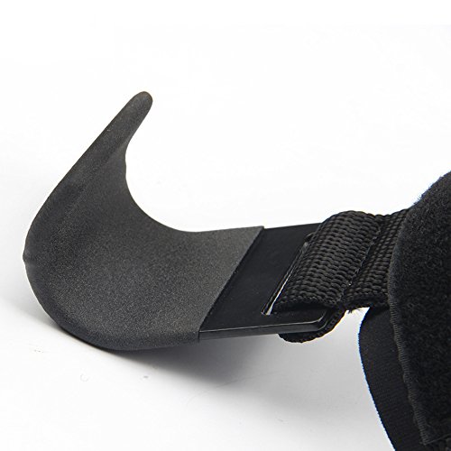 Kingbra Power Weight Lifting Hooks - Weightlifting Strap Hooks with Non-Slip Coating and Cushioned Wrist Wrap for Gym Training Workout Like Deadlift & Shrugs - Comes in Pair - Thumbnail 3