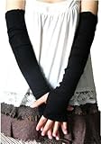 Women Stretchy Long Sleeve Fingerless Gloves