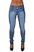 Style G154– Colombian Design, Mid Waist, Butt Lift, Levanta Cola, Skinny Jeans in M. Blue Size 5