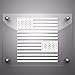 Yoonek Graphics American Flag United States Decal Sticker for Car Window, Laptop, Motorcycle, Walls, Mirror and More. # 816 (3