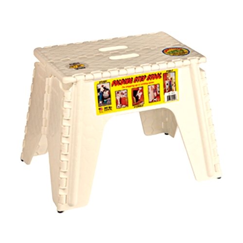 B&R Plastics E-Z Foldz 12'' Folding Step Stool