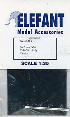 Elefant 1:35 76.2mm 7.62cm Gun Barrel F-34 for T-34/76 1942 Tamiya Metal #35.315