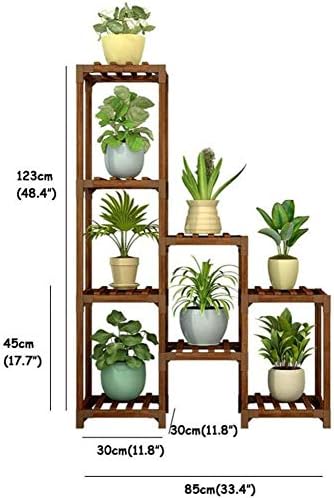 ANXWA Estantería para Plantas Soporte De Madera para Flores con 8 ...