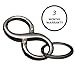 8 Shaped Business Premium Car Key Ring Chain Keychain Keyholder Organizer Buckle Clip with Detachable Loop(LB-KH-03, Space Gray)