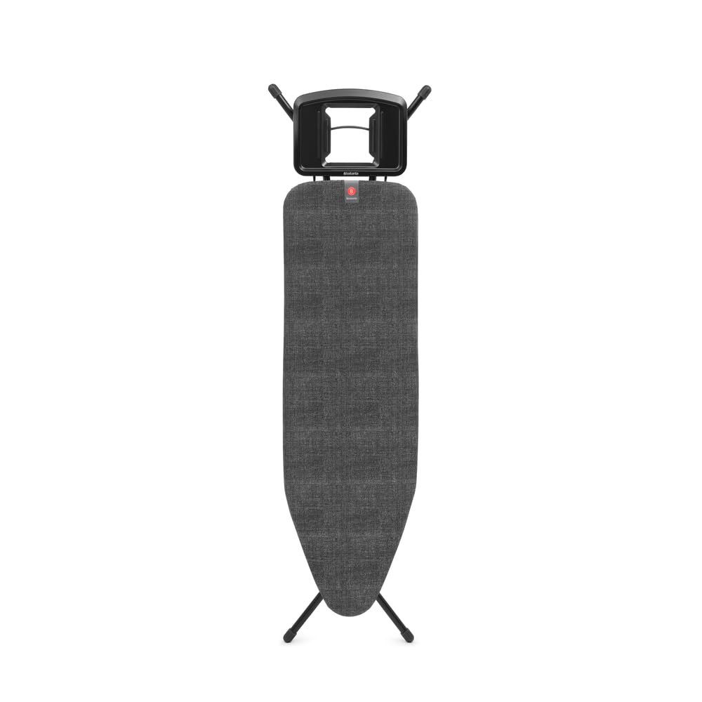 Photo 1 of ***USED MISSING PARTS****  ***Brabantia - Ironing Board B – Solid Steam Iron Rest – Adjustable Height – Non-Slip Rubber Feet – 100% Fairtrade Cotton Cover with Foam Padding – Foldable – Denim Black – Size B (49 x 15 in)