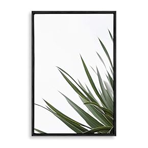 Framed Green Plants Home Artwork for Living Room Bedroom