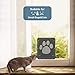 Dog Screen Door, Inside Door Flap 8x10x0.4 inch, Lockable Pet Screen Door, Magnetic Self-Closing Screen Door with Locking Function, Sturdy Screen Door for Dogs Cats