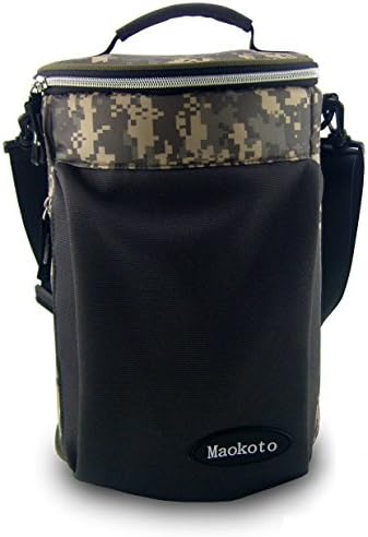 Maokoto Camouflage Color Insulated Lunch bag Multifunction Box(Heat,Cooler,Keep Warm)(Size Large) (12 Cans+2 Wine Bottles)