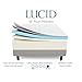 LUCID 16 Inch Plush Gel Memory Foam and Latex Four-Layer-Infused with Bamboo Charcoal Mattress, King