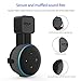 Wall Mount Stand/Holder Outlet Holder Stand for Dot (3rd Gen) Smart/Home Speakers Built-in Cable Management Without Hide Messy Wires or Screws(Black)