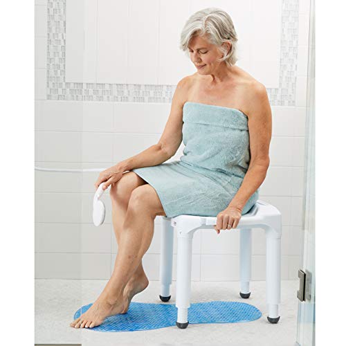 Carex Universal Bath Seat and Shower Chair With Support Up To 400 Pounds Adjustable Height