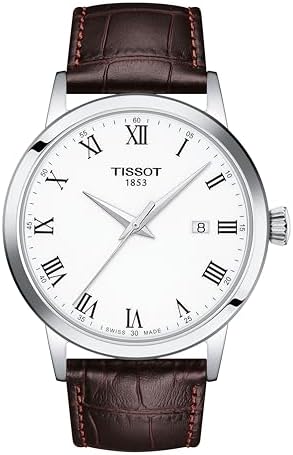 tissot mens gentleman auto stainless steel dress watch brown t1274071605101 TISSOT Gentleman AUTO 40MM Black Dial Leather Men's Watch T127.407.16.051.01 / T1274071605101 | Fast & Free US Shipping