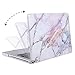 MOSISO Compatible with MacBook Pro 13 inch Case with CD-ROM (Model: A1278, Old Version Release 2012-2008), Plastic Pattern Hard Shell Case & Keyboard Cover & Screen Protector, Colorful Marble