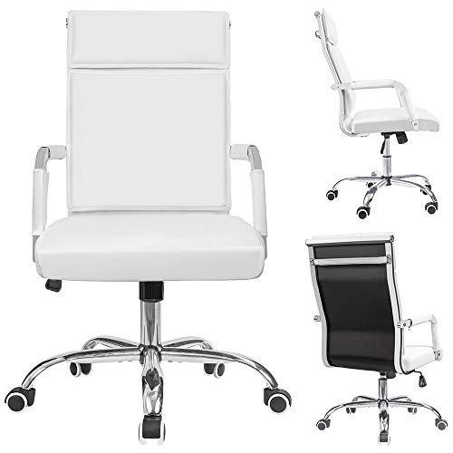 image for Homall Office Chair Mid-Back Computer Chair Modern Desk Chair PU Leath