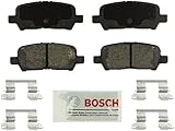 Bosch BE999H Blue Disc Brake Pad Set with Hardware for Select Buick Allure, LaCrosse; Chevrolet Impala; and Pontiac Grand Prix - REAR