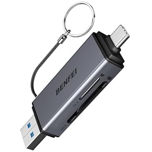 BENFEI SDカードリーダー USB-C対応 デュアルスロット(SD/MicroSD/TFカード)