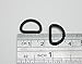 Generic Metal Black D Rings Buckle D-Rings 0.5 Inches Inside Diameter for Bag Wallet Pack of 100