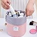 Clearance! Waterproof Cosmetic Travel Barrel Toiletry Bag Organizer Makeup Bag Bathroom Storage Drawstring (Pink)