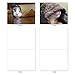 The Best Card Company - 10 Adorable Blank Cat Cards (4 x 5.12 Inch) - Cute Pet Kittens, Assorted Bulk Notecard Set - Cat You See Me Now M1543BN