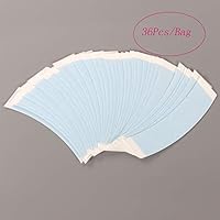 C Contour Lace Front Wig Tape Strips, Curve Double Sided Adhesive Tapes for Hair Extensions/Lace Front Support Wig/Toupee and Hairpiece 36 Pcs/Bag-Blue Color