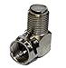 MyCableMart Coax/F-Type Right Angle Adapter HIGH Speed 2.5Ghz, Nickel Plated (RG6/RG59)