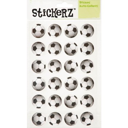72 Soccer Balls Stickers