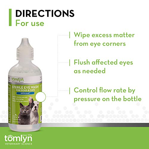 Tomlyn Sterile Eye Wash for Dogs and Cats,  (Opticlear) 4oz - Thumbnail 5