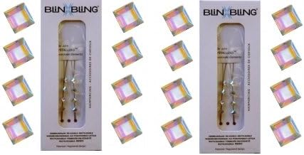 Jewellery Insert. Rhinestone Rhombus Wedding Ornes Swarovski Crystals hair irisees Size (2 mm) Professional Quality Hair Separables Tabs. Cold without Heat. Rhinestone Fit Inside The Serve The Professional Style Hair One by One. More than 20 Years.