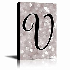 The Letter V in Brush Stroke Cursive on...