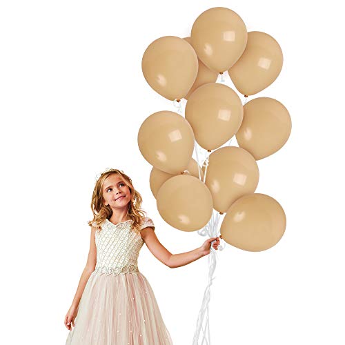 Treasures Gifted Solid Ivory Cream Beige Balloons 10 Inch Latex 36 Pack Khaki Tan Ice Cream Balloon - //coolthings.us