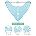 ALVABABY Solid Baby Bandana Bibs for Boys & Girls 4 Pack of Super Absorbent Baby Gift Sets KSW03