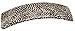 France Luxe Large Rectangle Barrette - Opera Silver