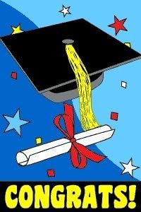 Graduation House Banner Graduate Party Event Garden Flag Pennant 24x36 inch